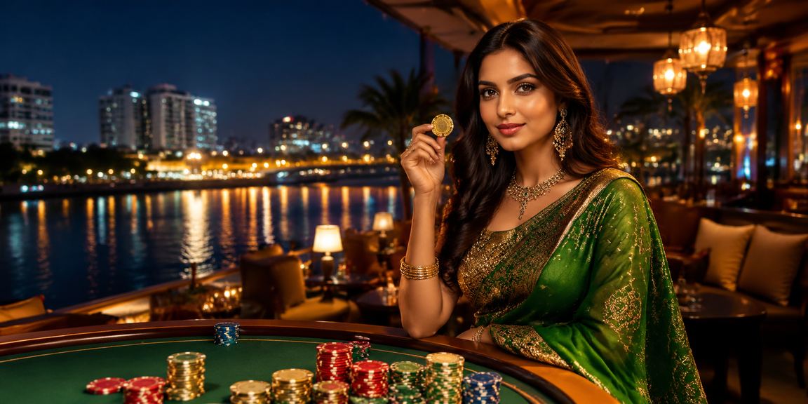 Live casino dealer at table